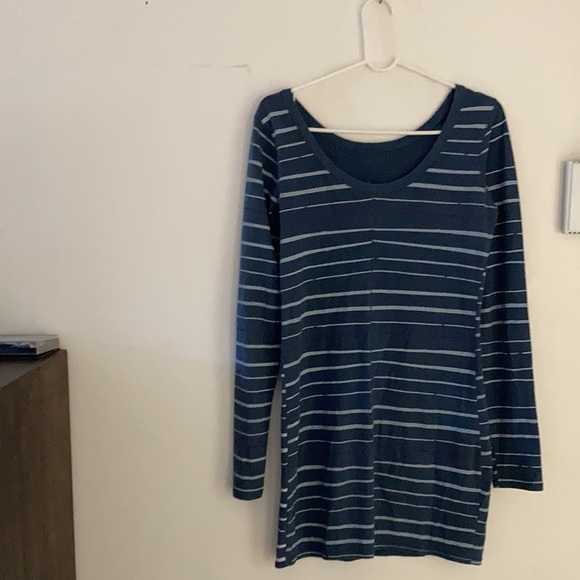 Billabong Striped Blue and White Dress - Picture 4 of 8